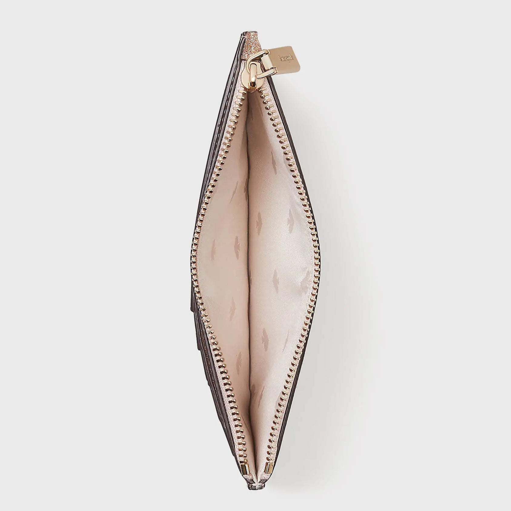 Kate Spade- Tinsel Boxed Large Slim Card Holder -  Rose Gold
